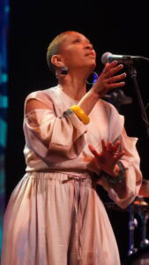Jean Baylor of the Baylor Project performs at the Tri-C Jazz Festival
